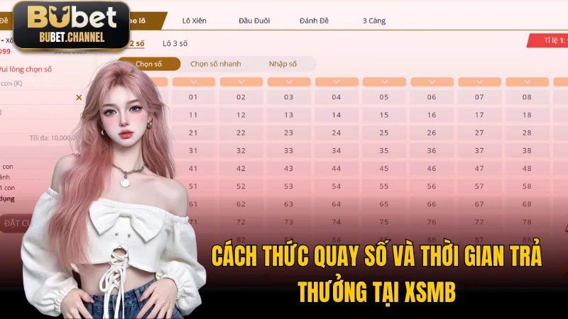 Cách thức quay số và thời gian trả thưởng tại XSMB