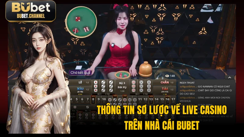 Live Casino BUBET được truyền hình trực tiếp từ các sòng bạc 