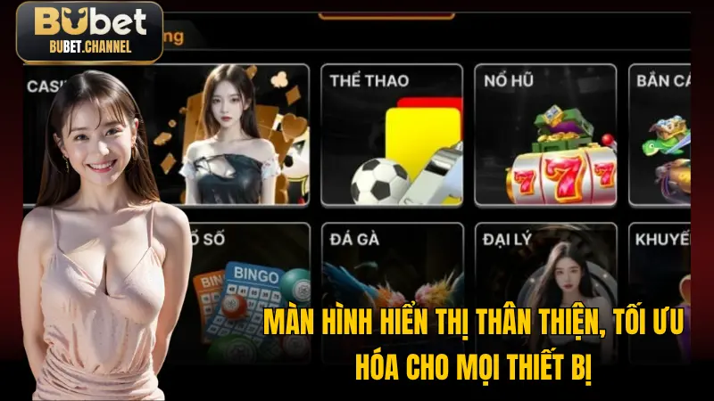 Màn hình hiển thị thân thiện, tối ưu hóa cho mọi thiết bị