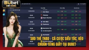 SBO Thể Thao - Cá Cược Siêu Tốc, Kèo Chuẩn Từng Giây Tại BUBET
