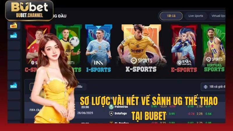 UG sảnh thể thao hấp dẫn hàng đầu tại BUBET
